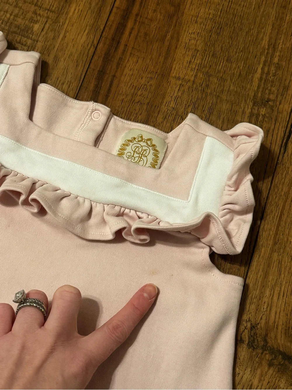The Beaufort Bonnet Company Light Pink Ruffle-Trim Dress